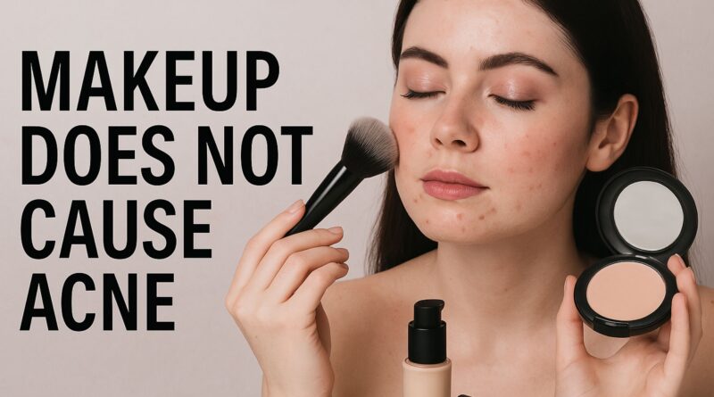 maquillaje no causa acne