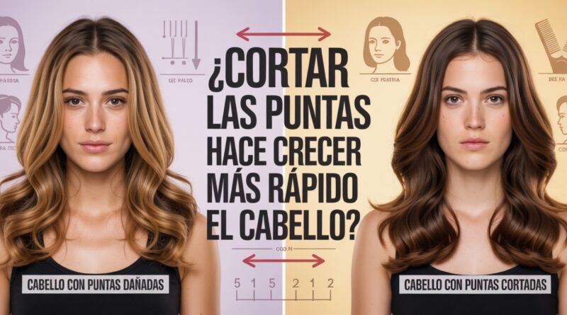 Cortar puntas hace crecer más rápido el cabello?